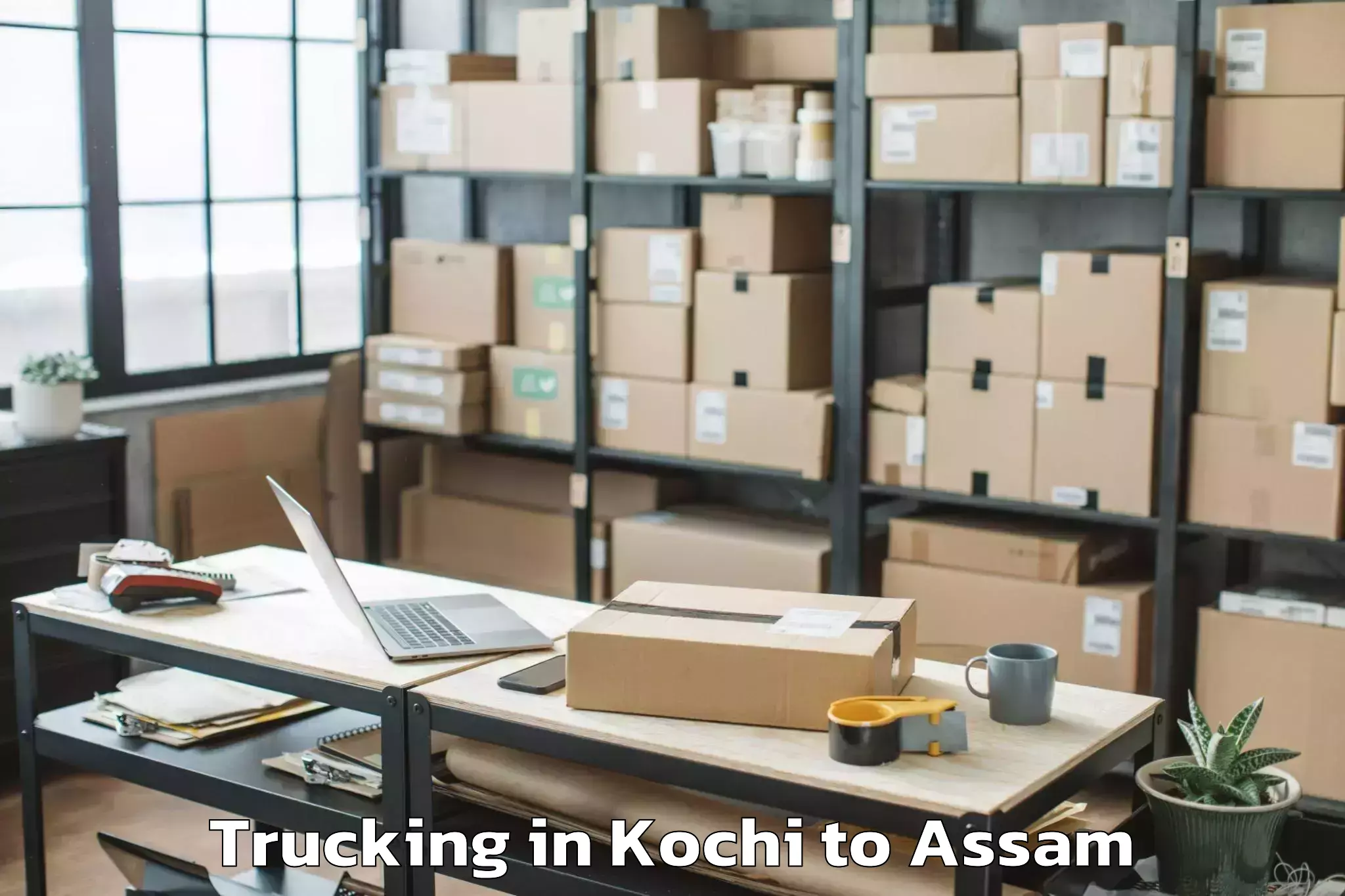 Top Kochi to Bokajan Trucking Available